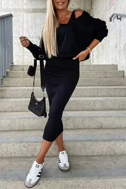LUCILE- TWO-PIECE SET WITH LONG SLEEVES