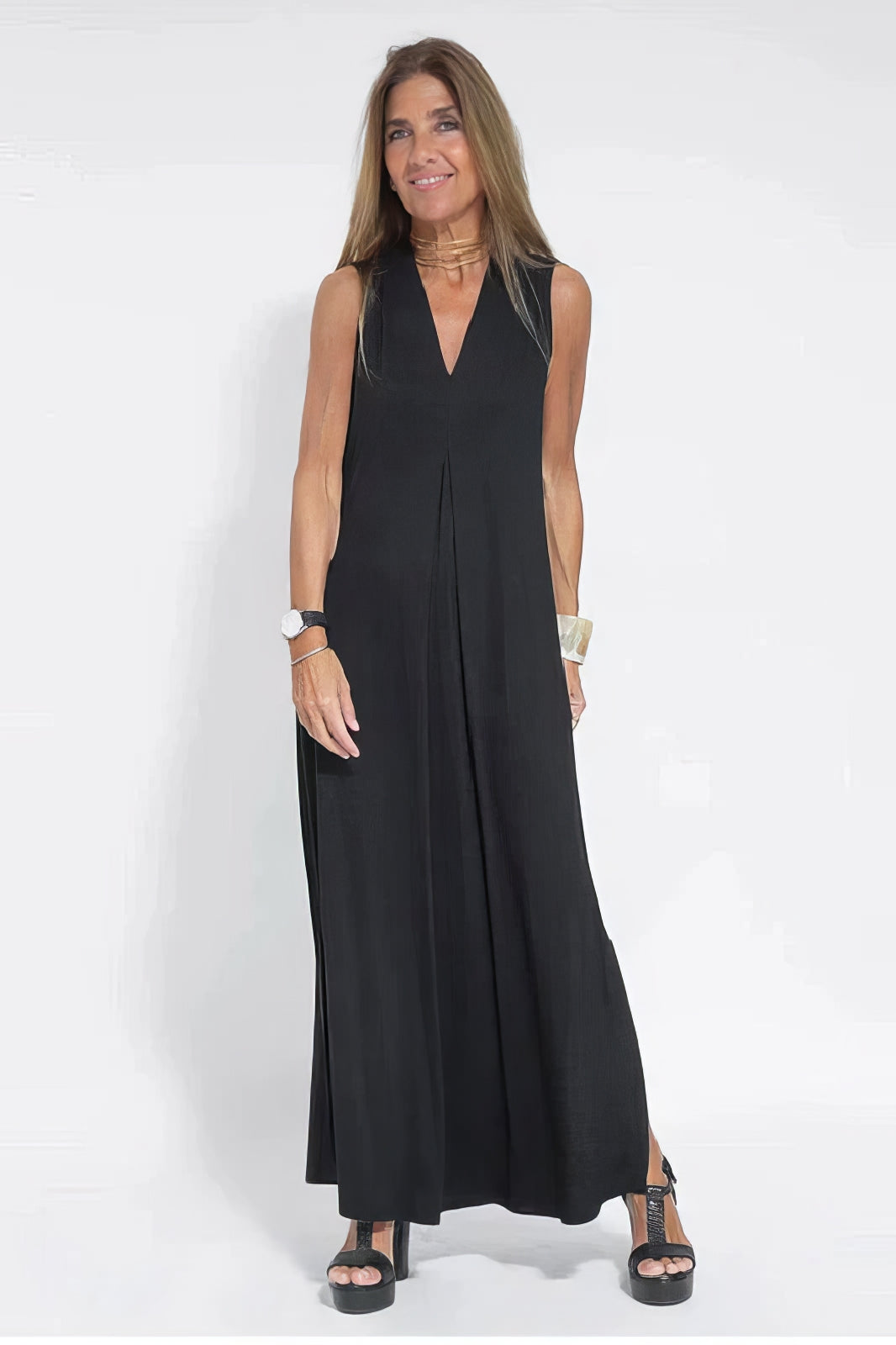 ELISE - LONG DRESS WITH CARDIGAN