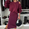 SLEEVELESS DRESS & SWEATSHIRT SET