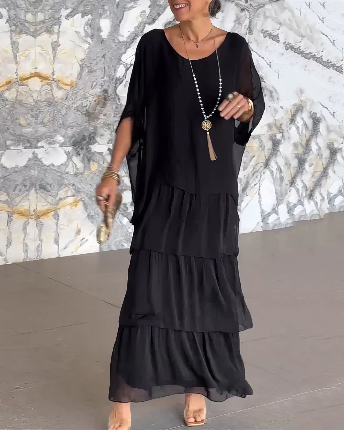 CAROLINE - ELEGANT MAXI DRESS