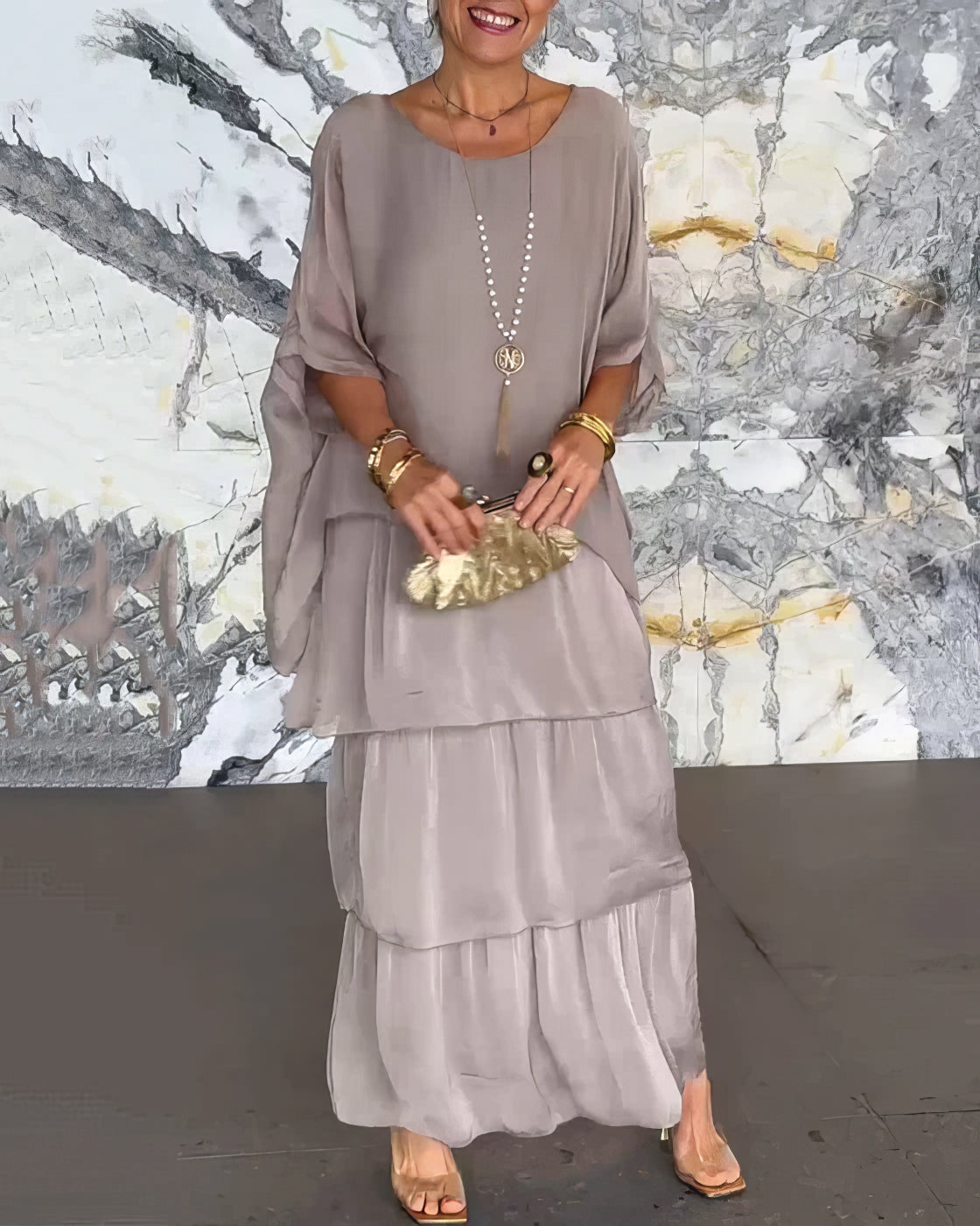 CAROLINE - ELEGANT MAXI DRESS