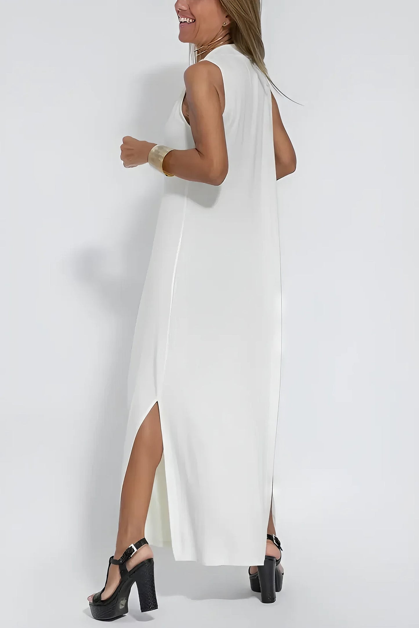 ELISE - LONG DRESS WITH CARDIGAN