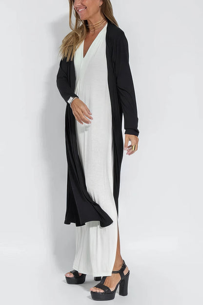ELISE - LONG DRESS WITH CARDIGAN