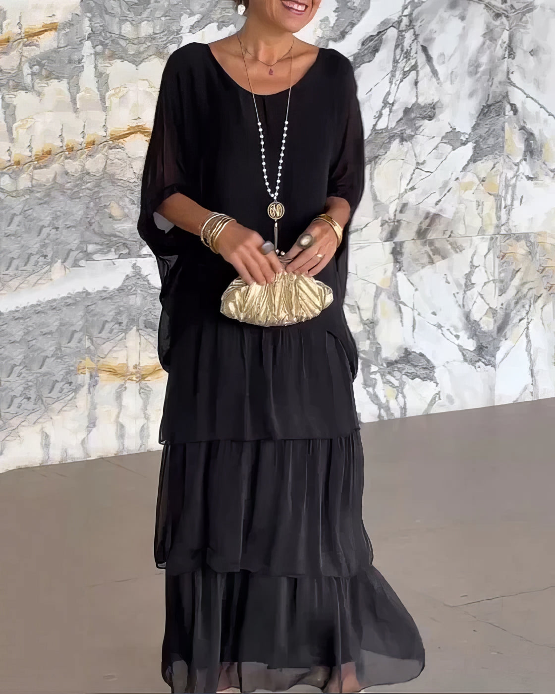 CAROLINE - ELEGANT MAXI DRESS