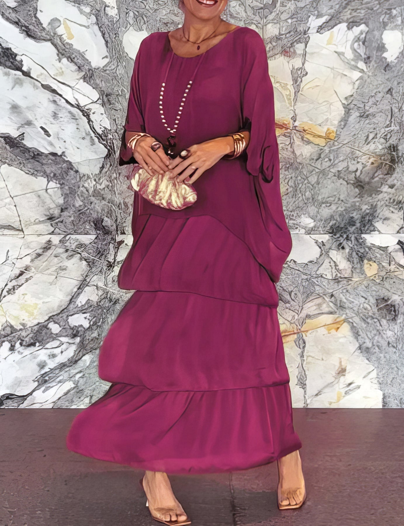 CAROLINE - ELEGANT MAXI DRESS