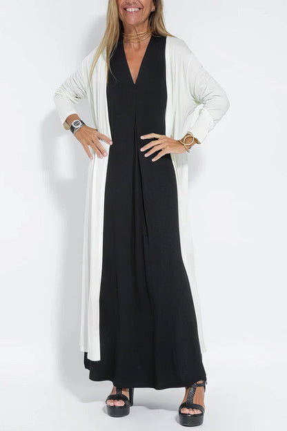 ELISE - LONG DRESS WITH CARDIGAN