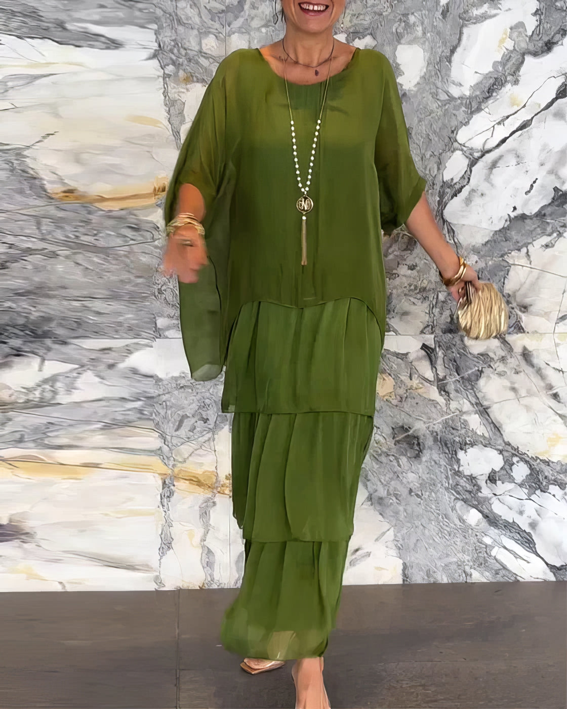 CAROLINE - ELEGANT MAXI DRESS