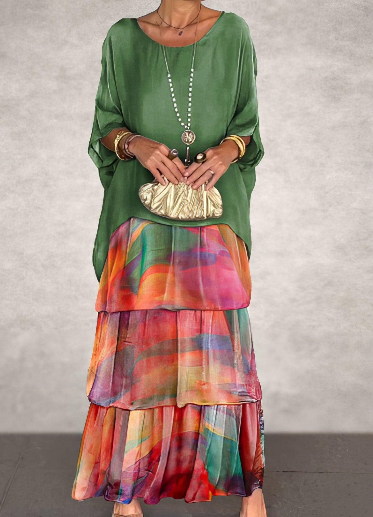 CAROLINE - ELEGANT MAXI DRESS