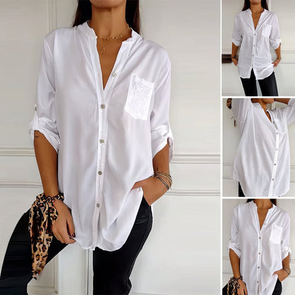 PATCHWORK SEQUINS SHIRT – SHINE WITH ELEGANCE