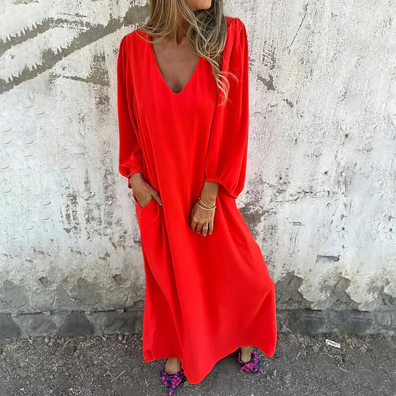LIVIA - LONG DRESS IN BOHEMIAN STYLE