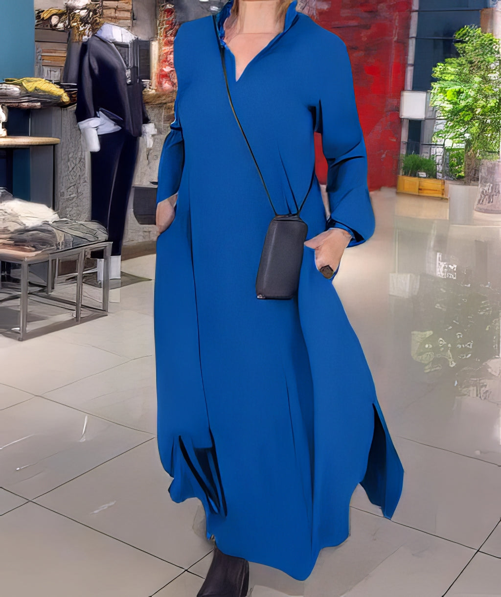 CLAUDIA – ELEGANT STRETCH MAXI DRESS