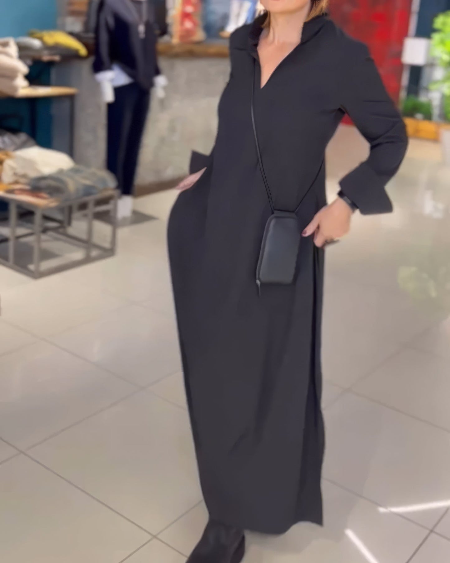 CLAUDIA – ELEGANT STRETCH MAXI DRESS